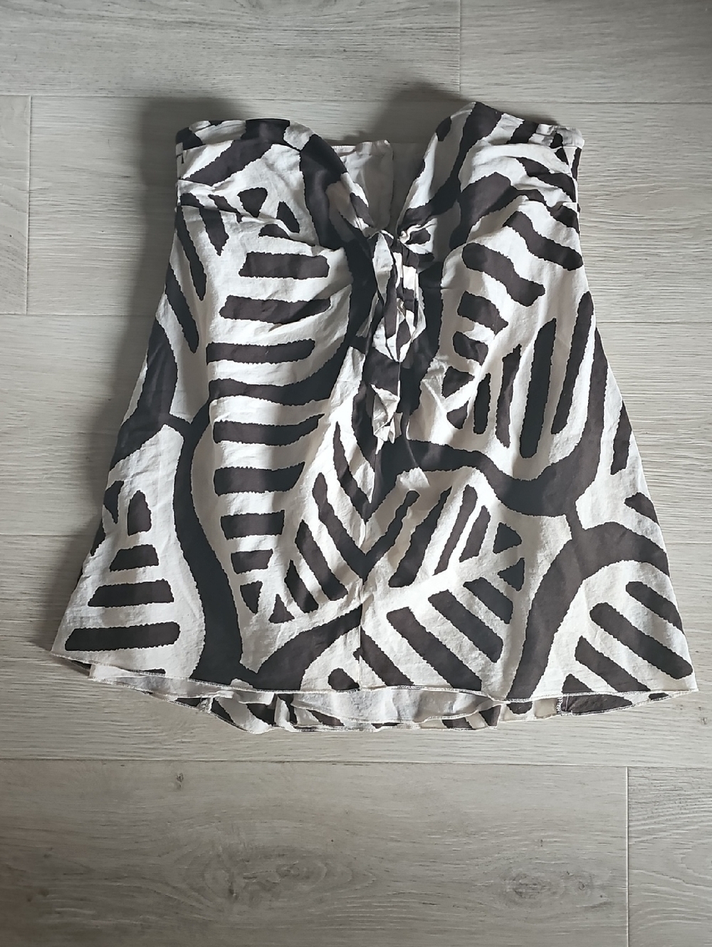 Diane von Furstenberg White Label Cotton Dress - Black Accent